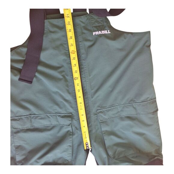 Frabill FXE Rain Bibs 2XL Fishing Water Rescue Outdoor Camping Overalls - Picture 10 of 15